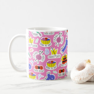Knitting Crochet Love Coffee Mug