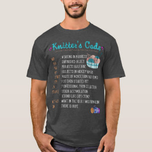 Knitting Crochetting Yarn Knit Kntiter Crochet  T-Shirt