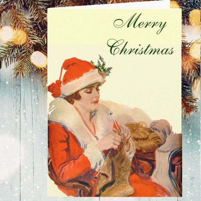 Knitting for Christmas Holiday Card (Creator Uploaded)