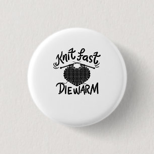 Knitting Funny Knitter 1 Inch Round Button