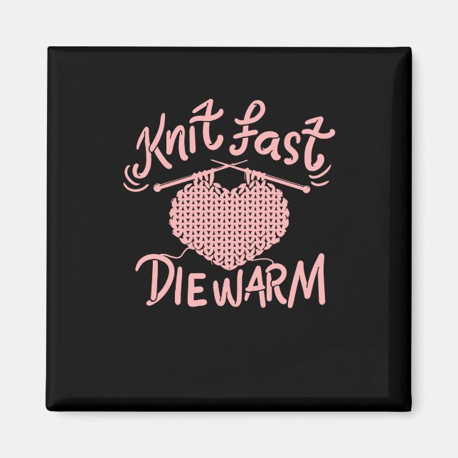 Knitting Funny Knitter Magnet (Front)