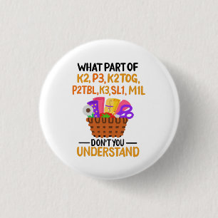 Knitting Funny Knitting Quotes 1 Inch Round Button
