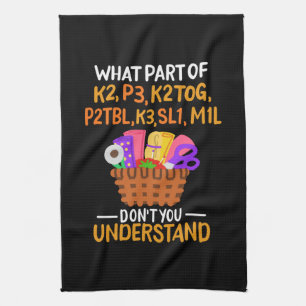 Knitting Funny Knitting Quotes Kitchen Towel