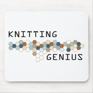 Knitting Genius Mouse Pad