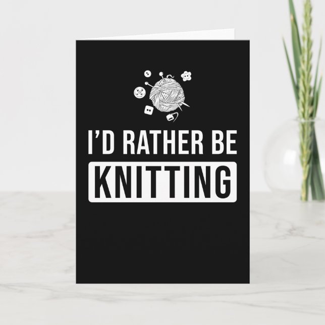 Knitting Gift Card (Front)