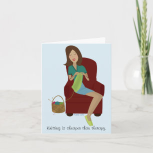 Knitting Gift Greeting Card