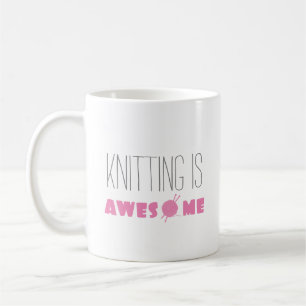Knitting is Awesome Coffee Mug