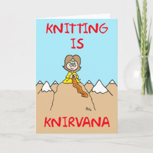 knitting is knirvana card