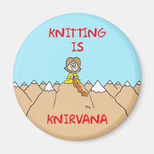 knitting is knirvana guru magnet