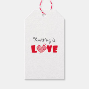 Knitting is Love Gift Tags