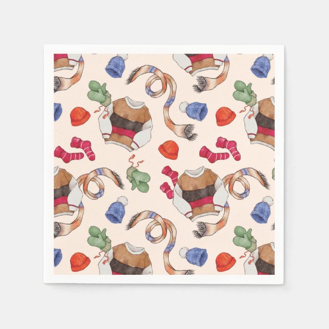 Knitting Joy (Linen) – Napkins (Front)