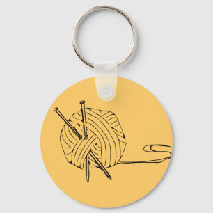 Knitting! Keychain