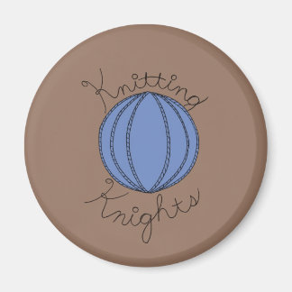 Knitting Knights Logo Magnet