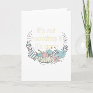 Knitting knitter "I like knitting" Card