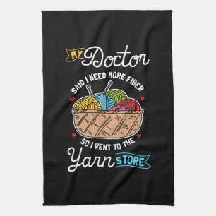 Knitting Knitter Kitchen Towel