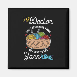 Knitting Knitter Magnet