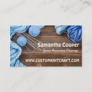 knitting/knitter Yarns Photography Business Card