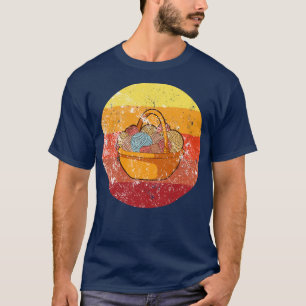 Knitting Knitting Basket With Wool 2 T-Shirt