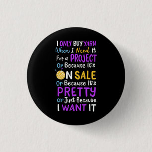 Knitting Knitting Wool 1 Inch Round Button