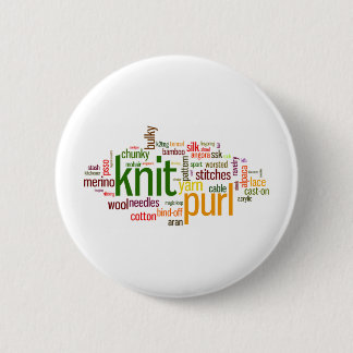 Knitting Lexicon - words for knitters!  Knit On! 2 Inch Round Button