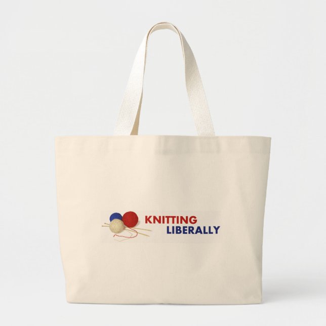 Knitting Liberally - Tote Bag (Front)