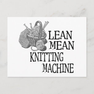 Knitting Machine Postcard