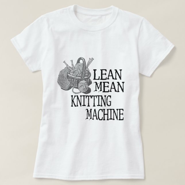 Knitting Machine T-Shirt (Design Front)