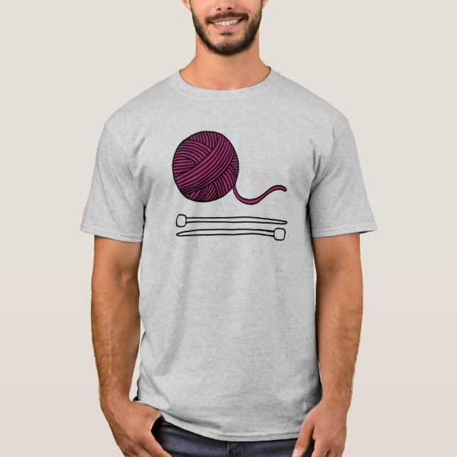 Knitting Men's T-Shirt (Front)