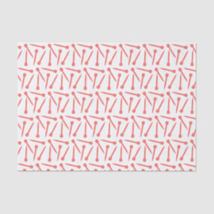 Knitting Needles Crafts Living Coral Tissue Paper