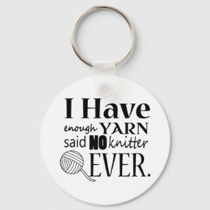 Knitting • Not Enough Yarn Crafts Keychain