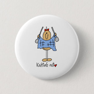 Knitting Nut 2 Inch Round Button