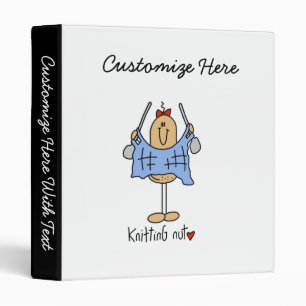 Knitting Nut T-shirts and Gifts Binder