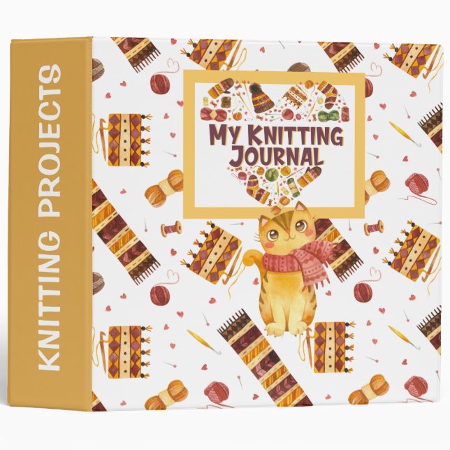 Knitting Projects Binder (Front/Spine)