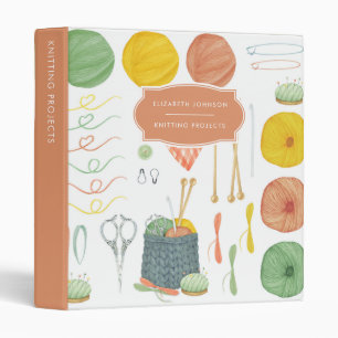 Knitting Projects Patterns Organizer Binder