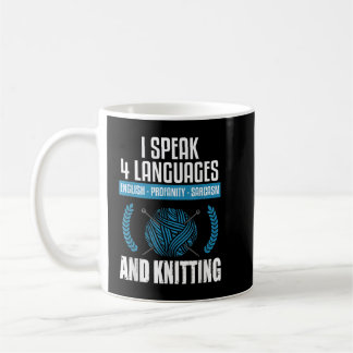 Knitting  Sarcastic Knitting Saying Funny Knitter  Coffee Mug