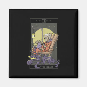 Knitting Sewing Hermit Tarot Card Crochet Quilting Magnet