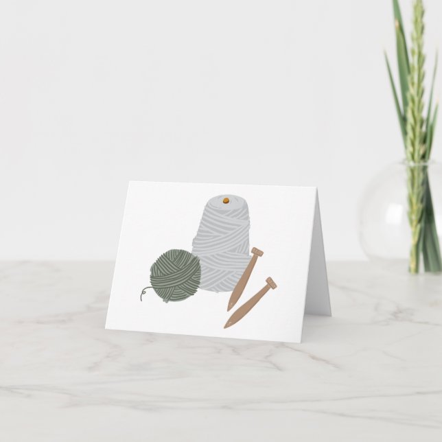 Knitting Thank You Card (Front)