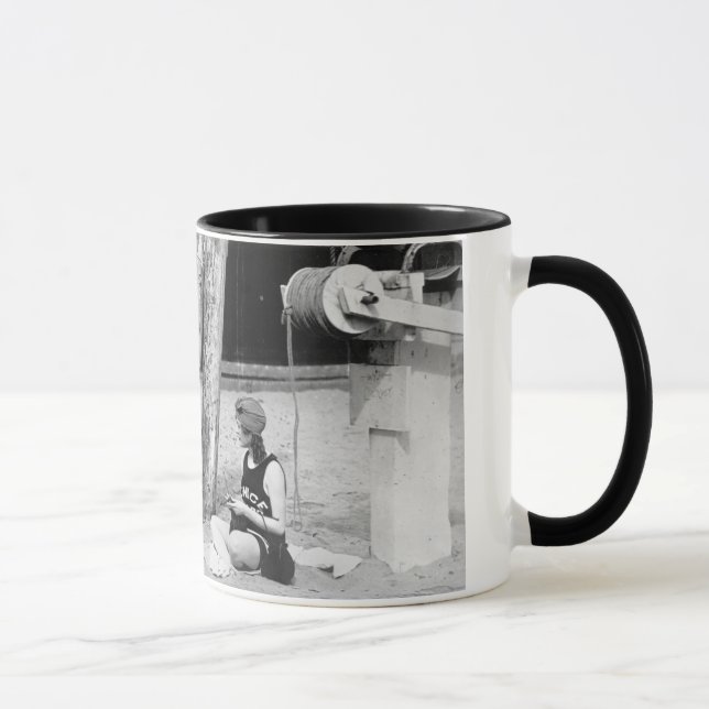 Knitting Venice Lifeguards, early 1900s Mug (Right)