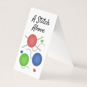 Knitting w/ Love Business Card