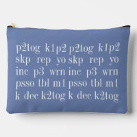KNITTING WORDS Large Accessory Bag II