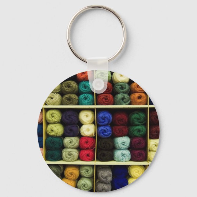 Knitting Yarn Keychain (Front)