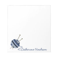 Knitting Yarn Personalized Notepad