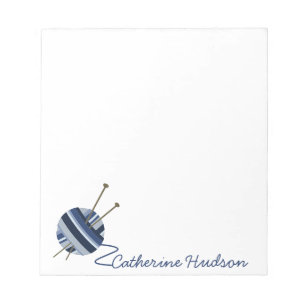 Knitting Yarn Personalized Notepad