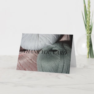 Knitting Yarn Thank You Card