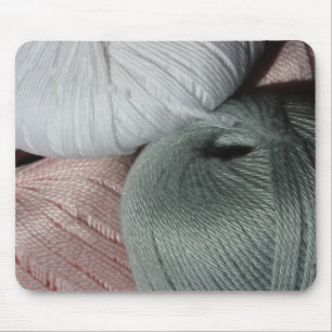 Knitting Yarn/Wool Mouse Pad