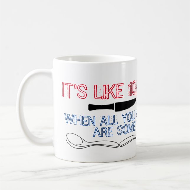 Knives/Spoons Mug (Left)