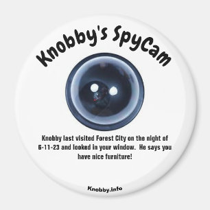 Knobby's SpyCam Forest City Fun Refrigerator  Magnet