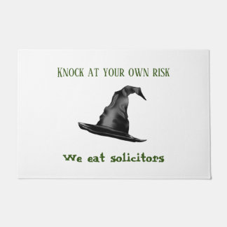 Knock at your own risk doormat
