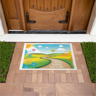 "Knock, Knock" Artsy Doormat