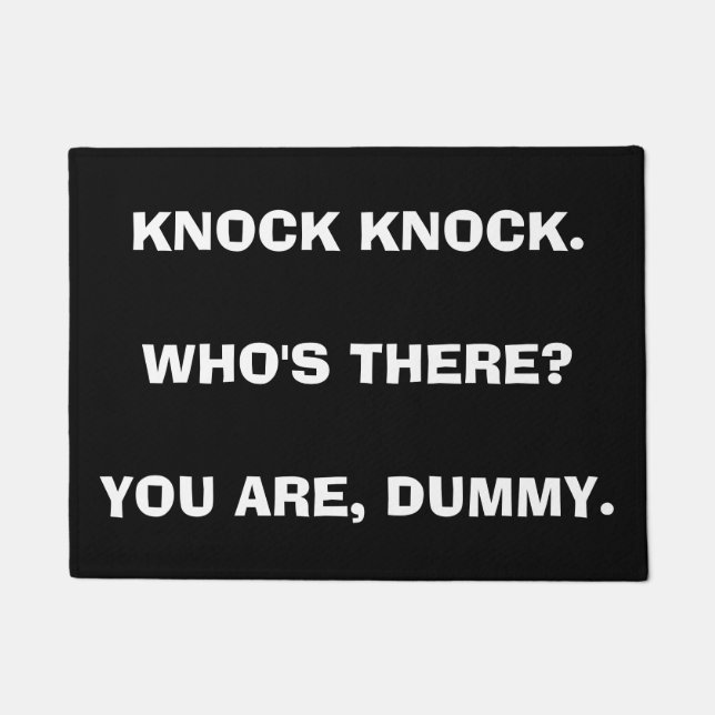KNOCK KNOCK Funny Doormat - Customizable (Front)
